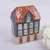 Будинок-підсвічник синьо-коричневий, 21*16*9 см, кераміка - 1