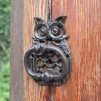 Дверний молоток &laquo;Сова&raquo;, 17*12 см, чавун - 2