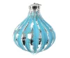 Іграшка на ялинку &laquo;Капля&raquo;, 8*8 см, колір блакитний зі сріблом - 1