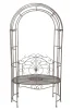 Лавка з аркою, 105х63хВ202см, метал, колір сірий - 1