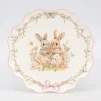 Тарілка "Пара кроликів у квітковому полі", біла, 26 см, кераміка - 1