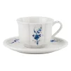 Чашка з блюдцем "Лазурний розпис", 250 мл, кераміка - 1