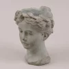 Кашпо з цементу Голова, 15*16*21 см - 1