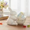 Підставка під яйце "Кролик", біла, 10 см, кераміка - 3