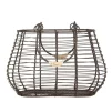 Металевий кошик з ручками, 25*16*17/28 см - 1