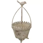 Кашпо з пташкою ArtFerro, 12,5*25 см, метал