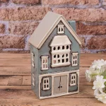 Будинок-підсвічник блакитний, 23*14*9 см, кераміка