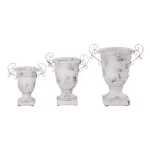 Кашпо Valo, 18*13*22 см, кераміка-метал