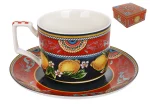 Чашка з блюдцем порцелянові 220мл Sicilia