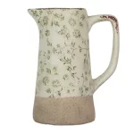 Декоративний керамічний глечик в вінтажному стилі Pastel Green, 16*11*20 см