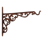 Гачок для кашпо, L 2.1 x D 25.2 x H 18.5 см, чавун