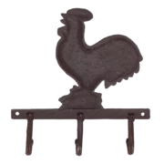 Гачок потрійний &laquo;Півень&raquo;, 18*4*20 см, чавун