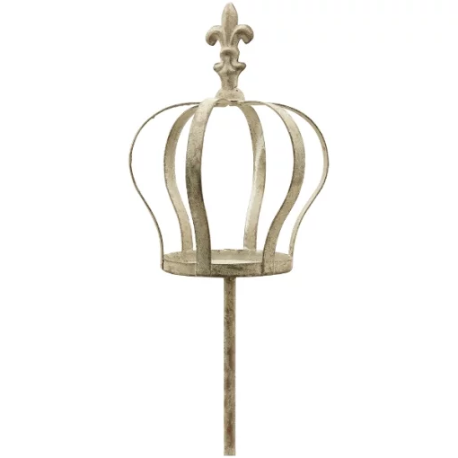 Декор &laquo;Корона&raquo; на штекері, 17*15,5*131 см, метал