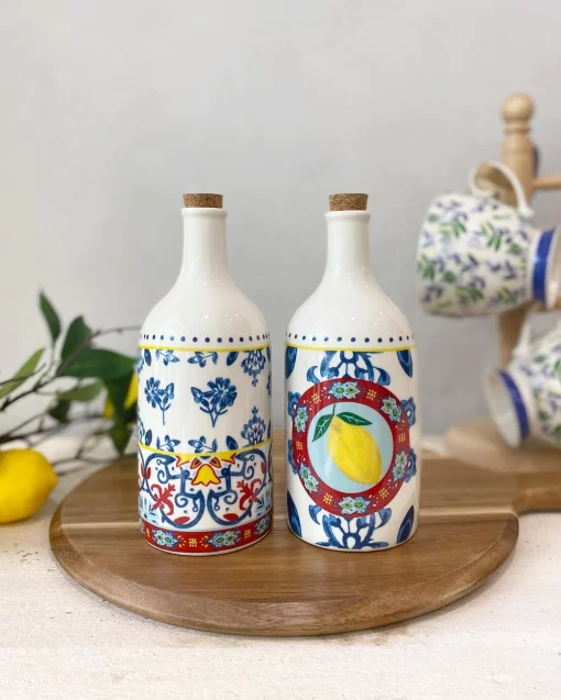 Набір пляшок для олії KitchenCraft World, 500 мл, порцеляна