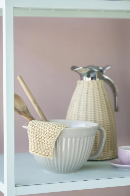 Чаша для замішування та випікання, 1,7 л, кераміка, колір сіровато-бежевий