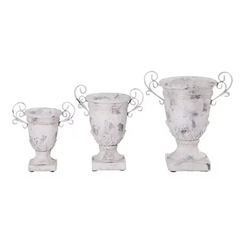 Кашпо Valo, 18*13*22 см, кераміка-метал