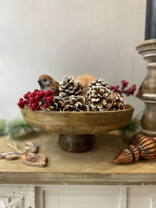 Фруктовниця на ніжці, 24 см, дерево манго, Німеччина