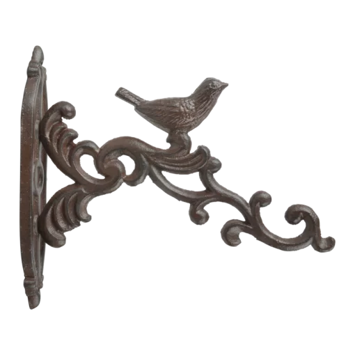 Тримач для кашпо з пташкою, 21*19*4 см, чавун