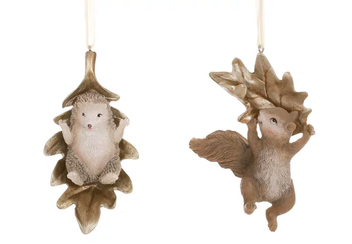 Декоративна підвіска Лісові тварини, 12см, 2 дизайни