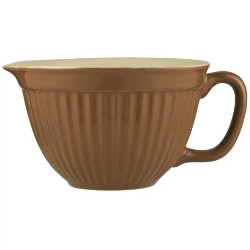 Чаша для замішування та випікання, 1,6 л, кераміка, колір горіховий