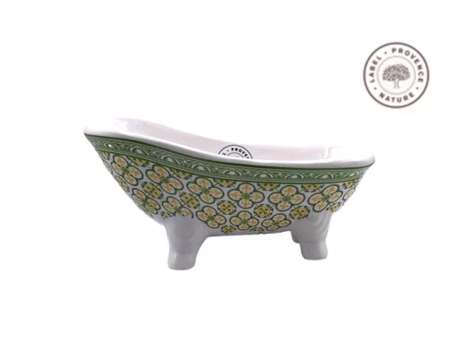Мильниця Label Provence BAIGNOIRE CERAMIQUE (15 x 6,5 x 7) Fleur De Lys Jaune