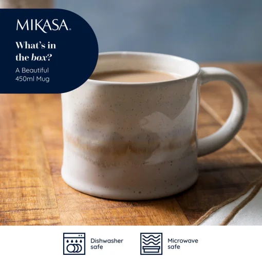 Чашка Mikasa White Reactive Glaze, 450 мл, порцеляна