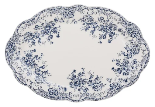 Блюдо овальне порцелянове D30.5*20.5см Англійська троянда