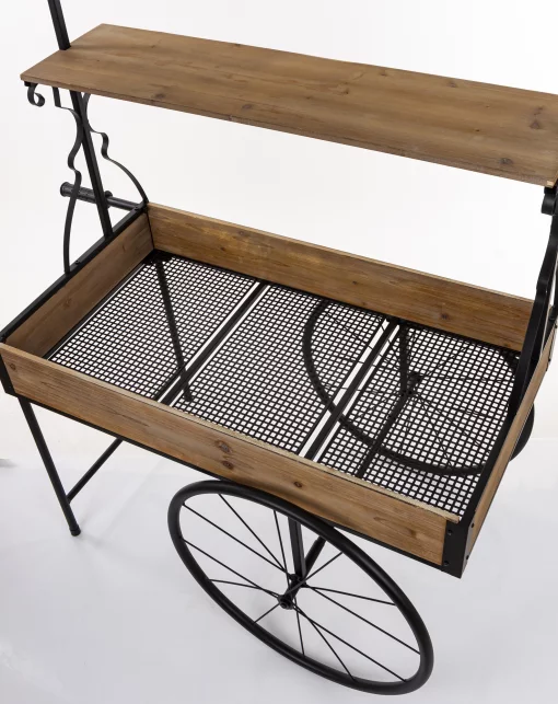 Поличка - квітник &laquo;Возик&raquo;, 179x112x60, метал-дерево