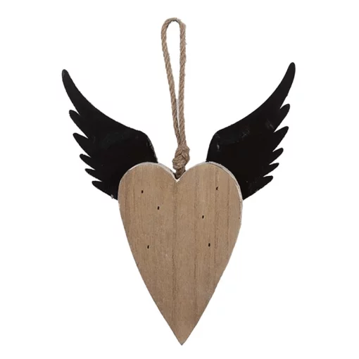 Підвіска &laquo;Серце&raquo;, 17X3X20 см, дерево-метал