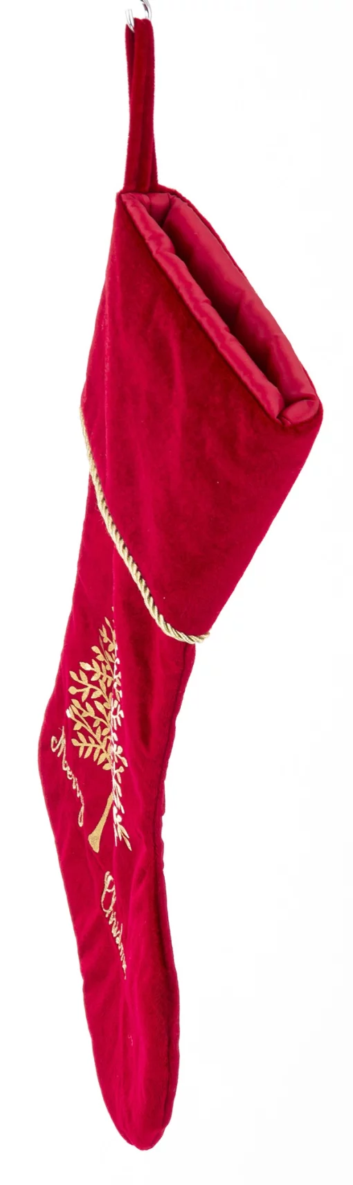 Різдвяна панчоха для подарунків, 46x28x3 см, текстиль