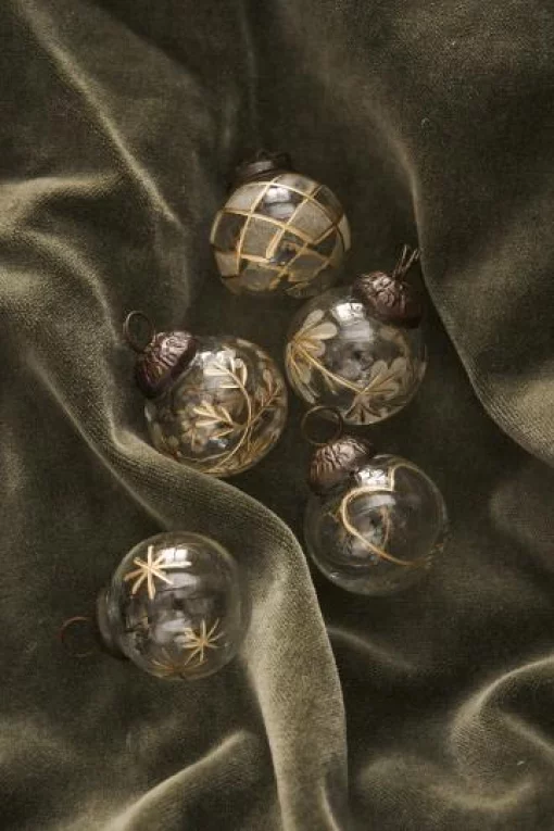 Набір скляних міні куль (10 шт.), 4*3 см в мішечку