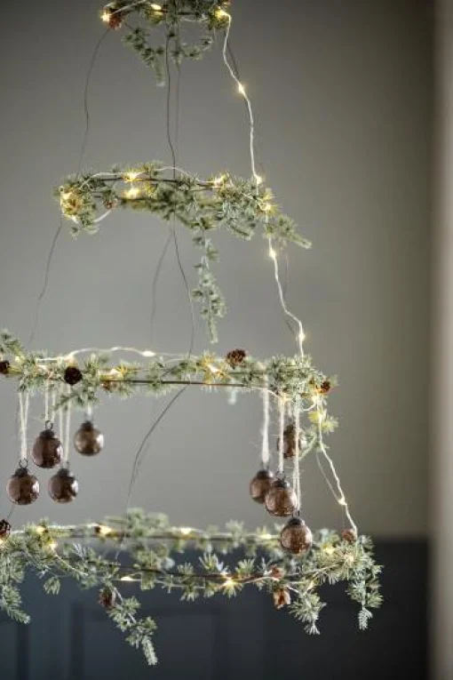 Набір скляних міні куль (8 шт.), 4*3 см в мішечку, колір мокко