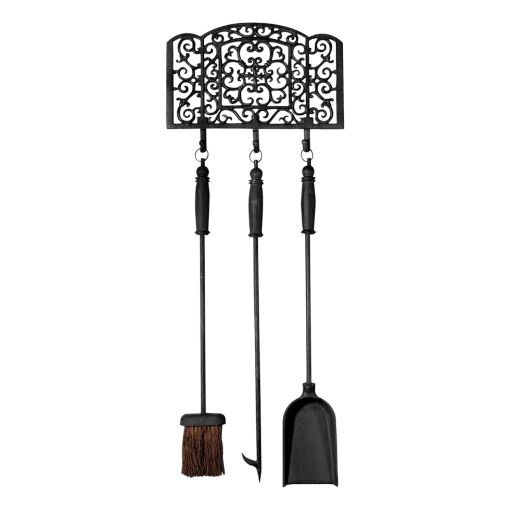 Набір для каміна, L 34 x D 3.3 x H 90 см, чавун