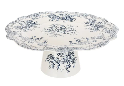 Блюдо порцелянове на ніжці для десертів D27*11.5см Англійська Троянда