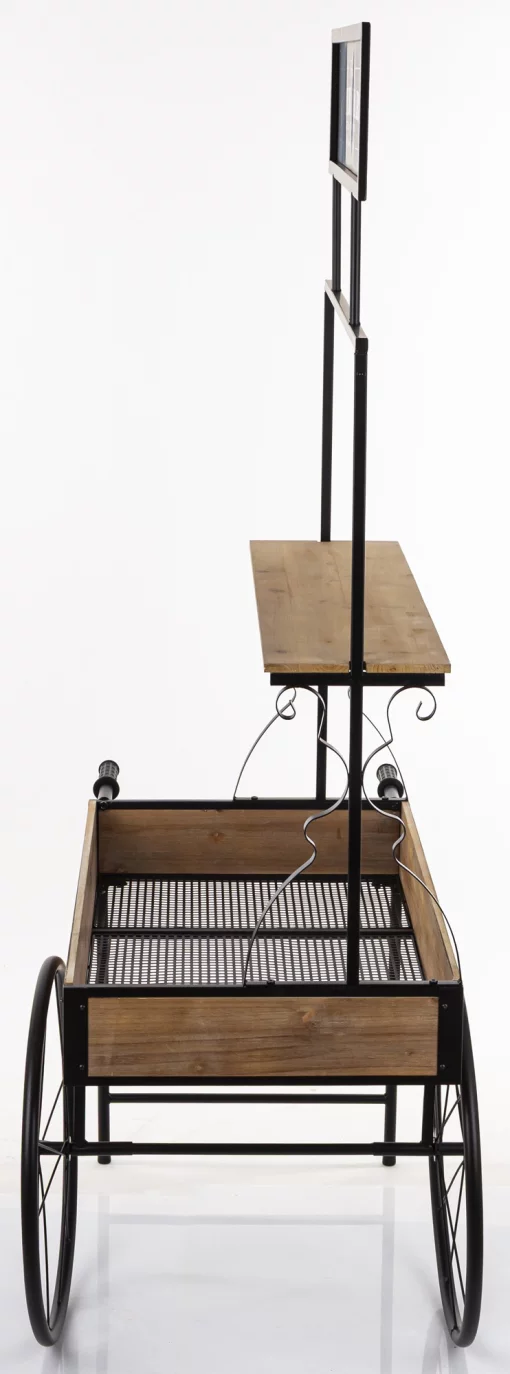 Поличка - квітник &laquo;Возик&raquo;, 179x112x60, метал-дерево