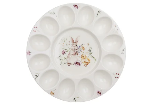 Тарілка для яєць (12шт)  Spring Story D26.5*2.4см, порцеляна