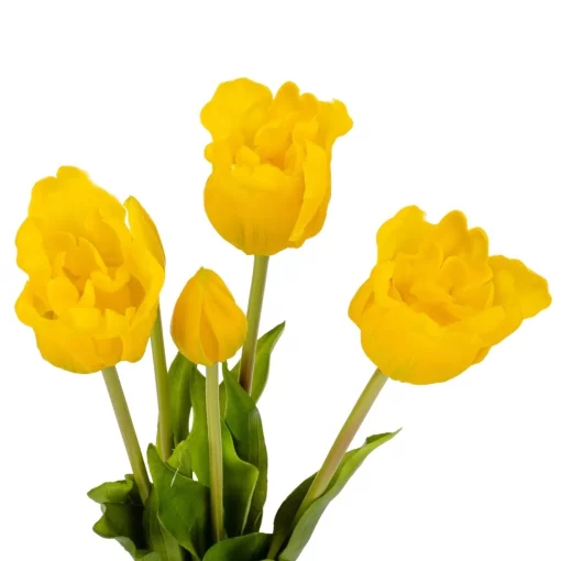 Букет тюльпанів, колір жовтий, 44 см, латекс