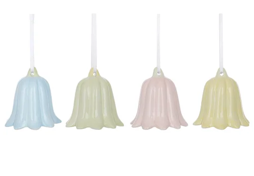 Декоративна фігура-підвіска Квітка, 4 дизайни, 6.6см