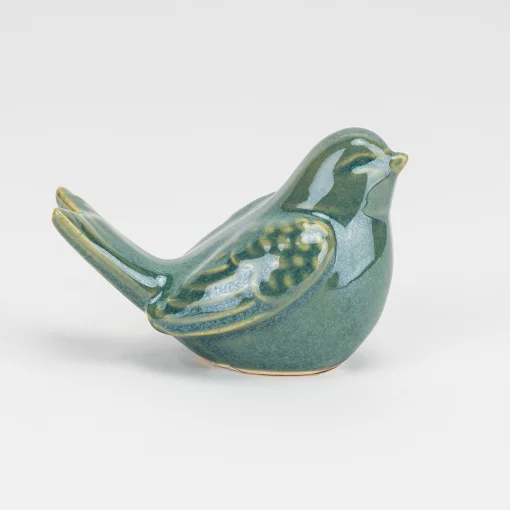 Фігурка "Пташка", морська хвиля, 8 см, кераміка