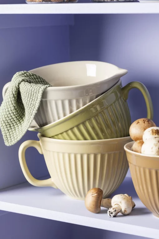 Чаша для замішування та випікання, 1,6 л, кераміка, колір пшенична солома