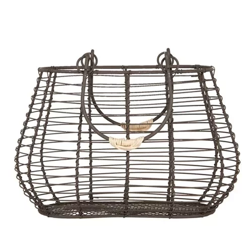 Металевий кошик з ручками, 25*16*17/28 см