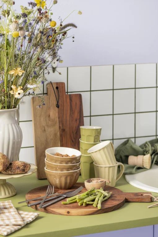 Чашка, 9*8*12 см, об&rsquo;єм 240 мл, кераміка, колір пшенична солома