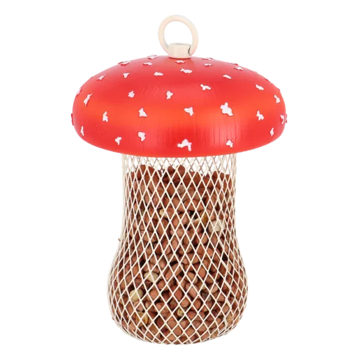 Підвісна годівничка &laquo;Мухомор&raquo;, L 13 x D 13 x H 17.7 см, метал-полістоун