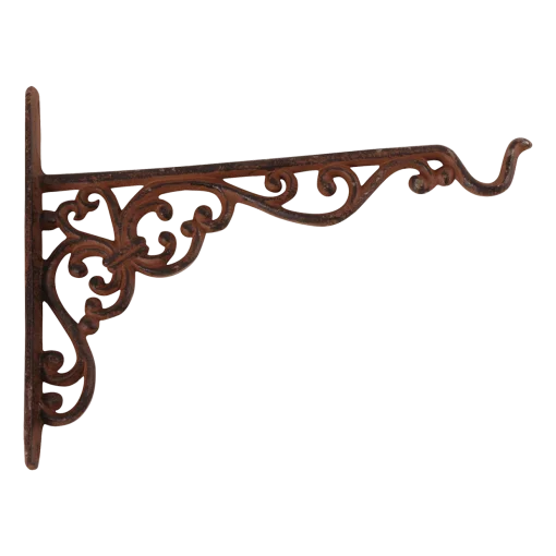 Гачок для кашпо, L 2.1 x D 25.2 x H 18.5 см, чавун