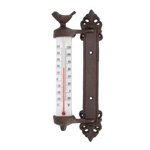 Настінний термометр &laquo;Пташка&raquo;, L 4.9 x D 9.8 x H 27.3 чавун