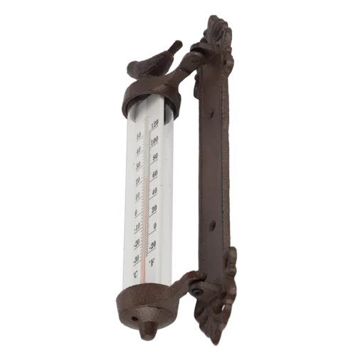 Настінний термометр &laquo;Пташка&raquo;, L 4.9 x D 9.8 x H 27.3 чавун
