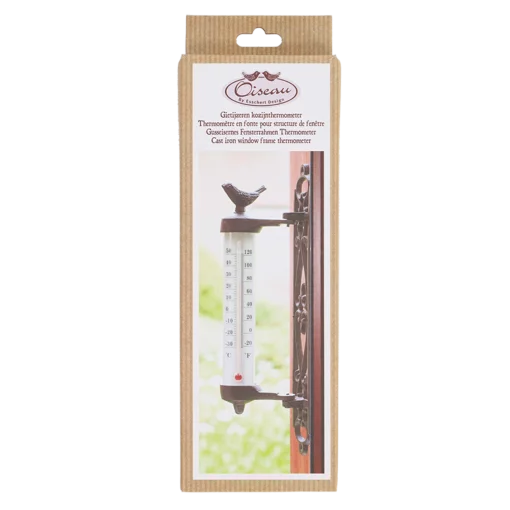Настінний термометр &laquo;Пташка&raquo;, L 4.9 x D 9.8 x H 27.3 чавун