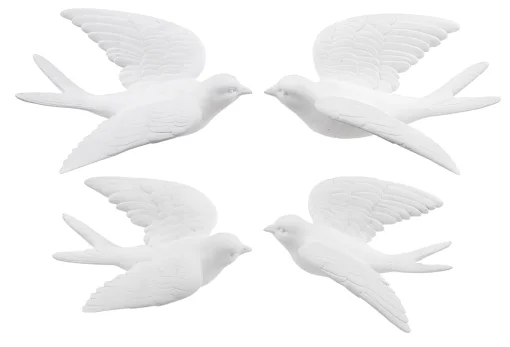 Настінний декор &laquo;Птахи&raquo;, 10x18,5x26 8x17x14 см, штучний камінь