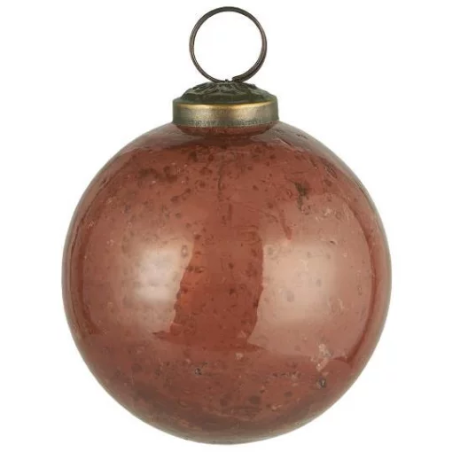 Куля, 8*8 см, скло, колір вицвіла троянда
