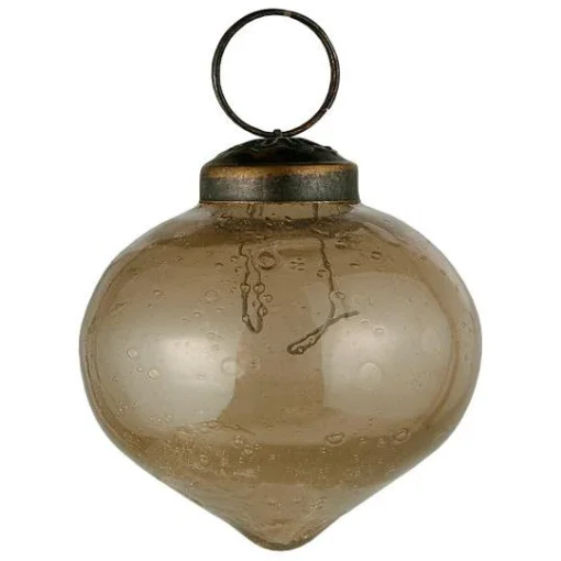 Капля, 6*5 см, скло, колір скляний туман